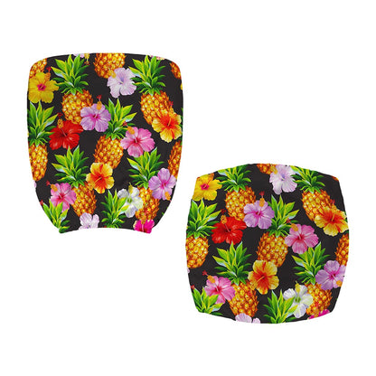 Aloha Hibiscus Pineapple Pattern Print Office Chair Cover