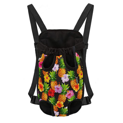 Aloha Hibiscus Pineapple Pattern Print Pet Carrier Backpack