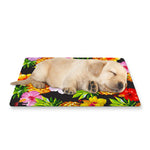 Aloha Hibiscus Pineapple Pattern Print Pet Cooling Mat Cover