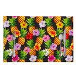 Aloha Hibiscus Pineapple Pattern Print Placemat