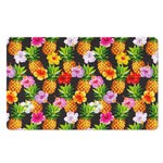 Aloha Hibiscus Pineapple Pattern Print Polyester Doormat