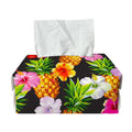 Aloha Hibiscus Pineapple Pattern Print Rectangle Tissue Box Cover