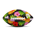 Aloha Hibiscus Pineapple Pattern Print Rugby Ball