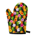 Aloha Hibiscus Pineapple Pattern Print Single Oven Mitt