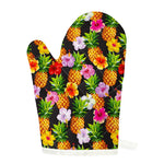 Aloha Hibiscus Pineapple Pattern Print Single Oven Mitt