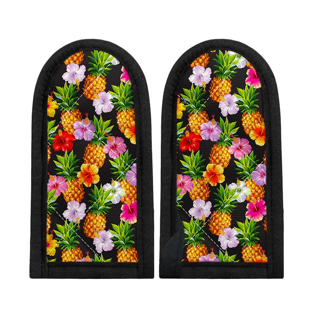 Aloha Hibiscus Pineapple Pattern Print Skillet Handle Cover
