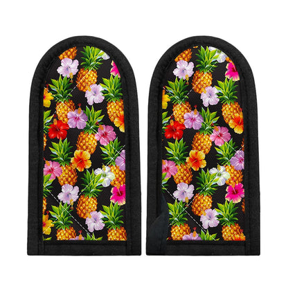 Aloha Hibiscus Pineapple Pattern Print Skillet Handle Cover