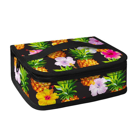 Aloha Hibiscus Pineapple Pattern Print Small Lunch Bag