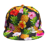 Aloha Hibiscus Pineapple Pattern Print Snapback Cap