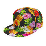 Aloha Hibiscus Pineapple Pattern Print Snapback Cap