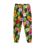 Aloha Hibiscus Pineapple Pattern Print Sweatpants