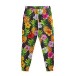 Aloha Hibiscus Pineapple Pattern Print Sweatpants