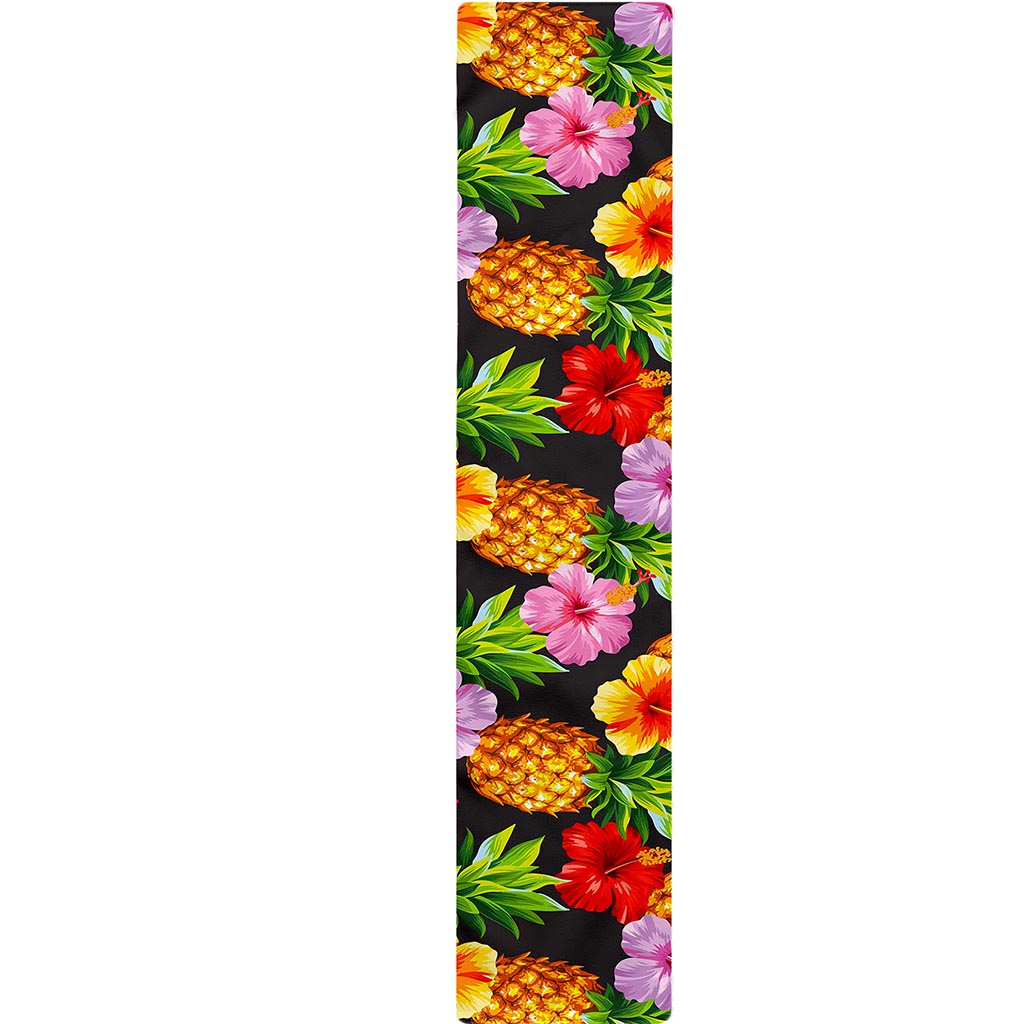 Aloha Hibiscus Pineapple Pattern Print Table Runner