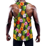 Aloha Hibiscus Pineapple Pattern Print Training Tank Top