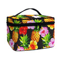 Aloha Hibiscus Pineapple Pattern Print Travel Makeup Bag