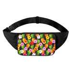 Aloha Hibiscus Pineapple Pattern Print Waist Bag