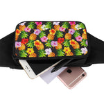 Aloha Hibiscus Pineapple Pattern Print Waist Bag