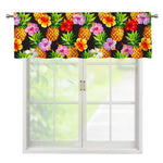 Aloha Hibiscus Pineapple Pattern Print Window Valance