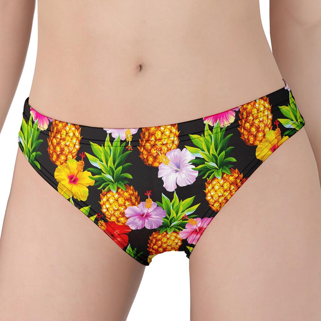 Aloha Hibiscus Pineapple Pattern Print Women's Panties