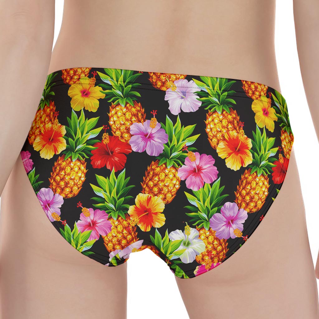 Aloha Hibiscus Pineapple Pattern Print Women's Panties