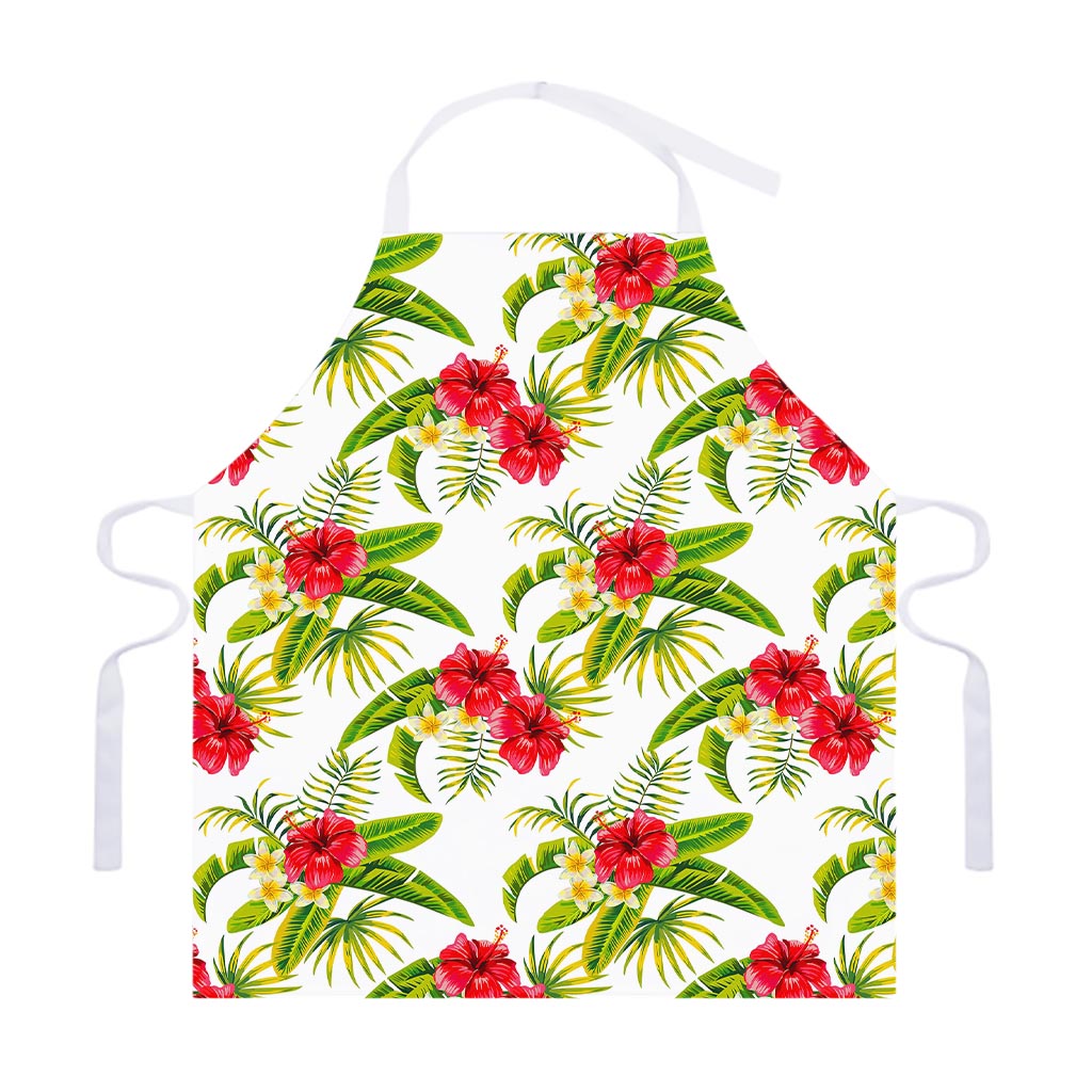 Aloha Hibiscus Tropical Pattern Print Adjustable Apron