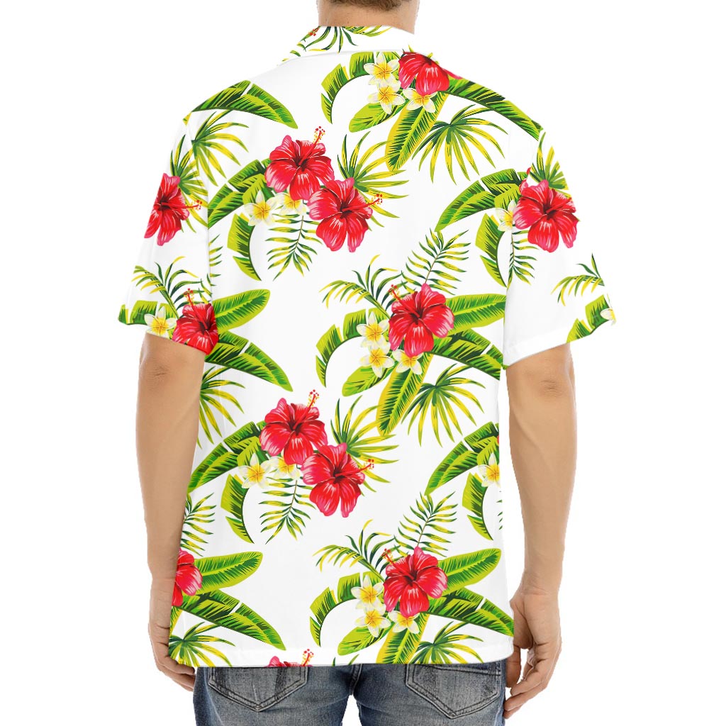 Aloha Hibiscus Tropical Pattern Print Aloha Shirt