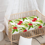 Aloha Hibiscus Tropical Pattern Print Baby Crib Sheet