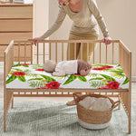 Aloha Hibiscus Tropical Pattern Print Baby Crib Sheet
