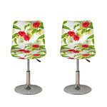 Aloha Hibiscus Tropical Pattern Print Bar Stool Covers