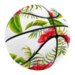 Aloha Hibiscus Tropical Pattern Print Basketball