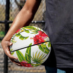 Aloha Hibiscus Tropical Pattern Print Basketball