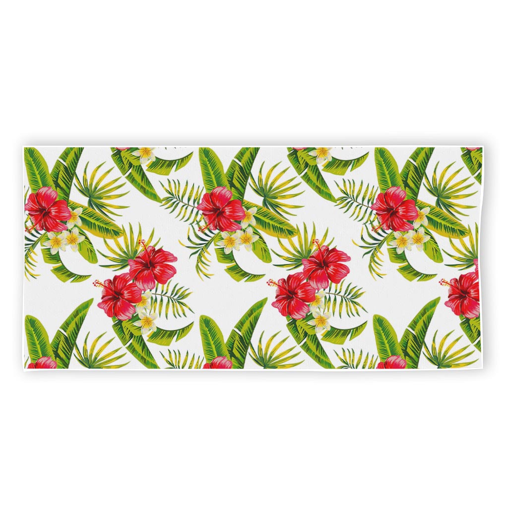 Aloha Hibiscus Tropical Pattern Print Beach Towel