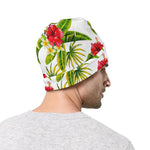 Aloha Hibiscus Tropical Pattern Print Beanie
