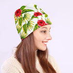 Aloha Hibiscus Tropical Pattern Print Beanie