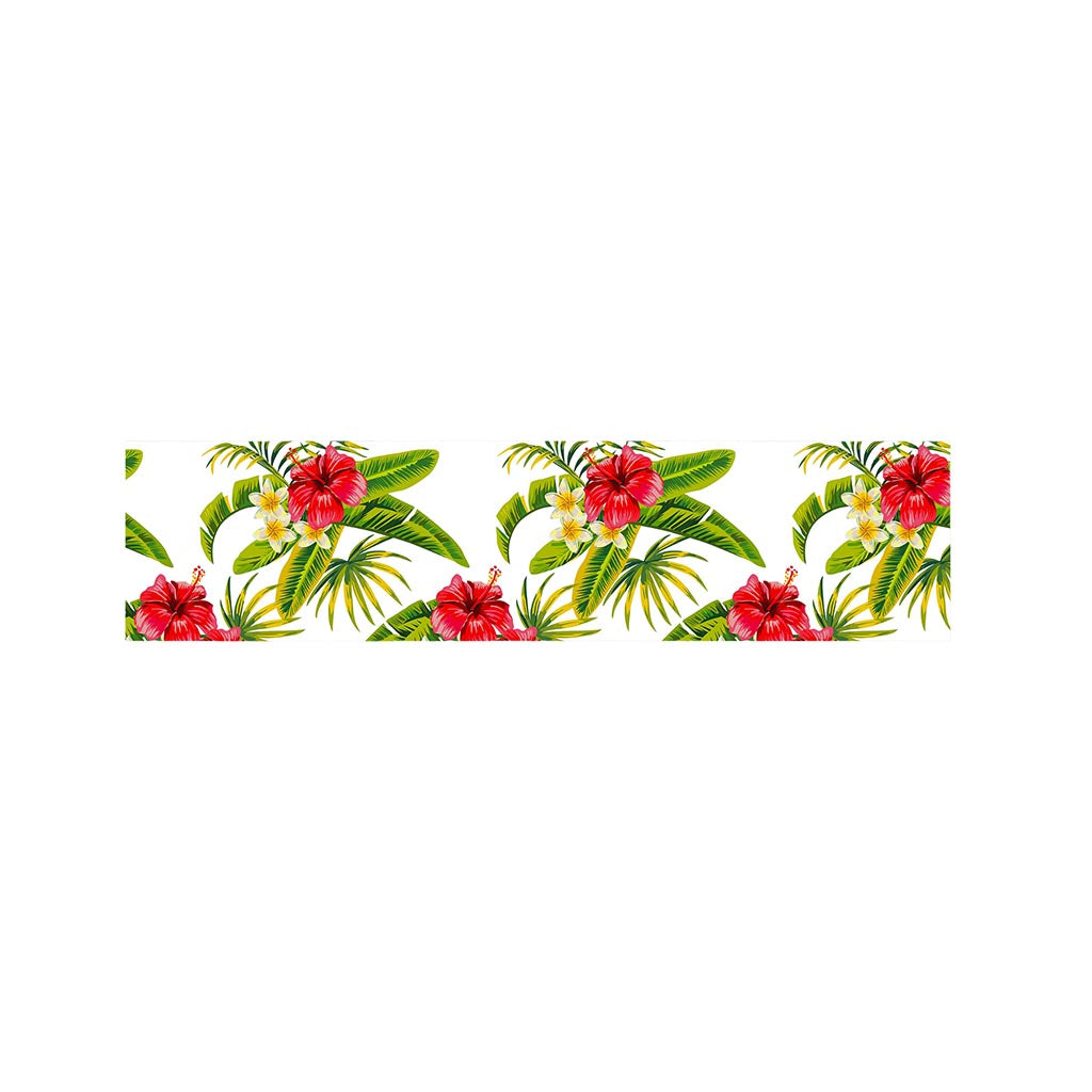 Aloha Hibiscus Tropical Pattern Print Bed Runner