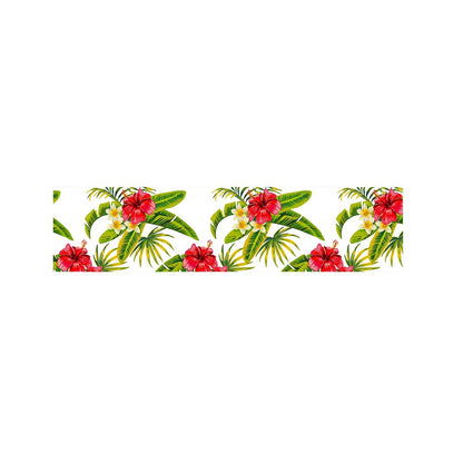 Aloha Hibiscus Tropical Pattern Print Bed Runner