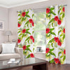 Aloha Hibiscus Tropical Pattern Print Blackout Grommet Curtains