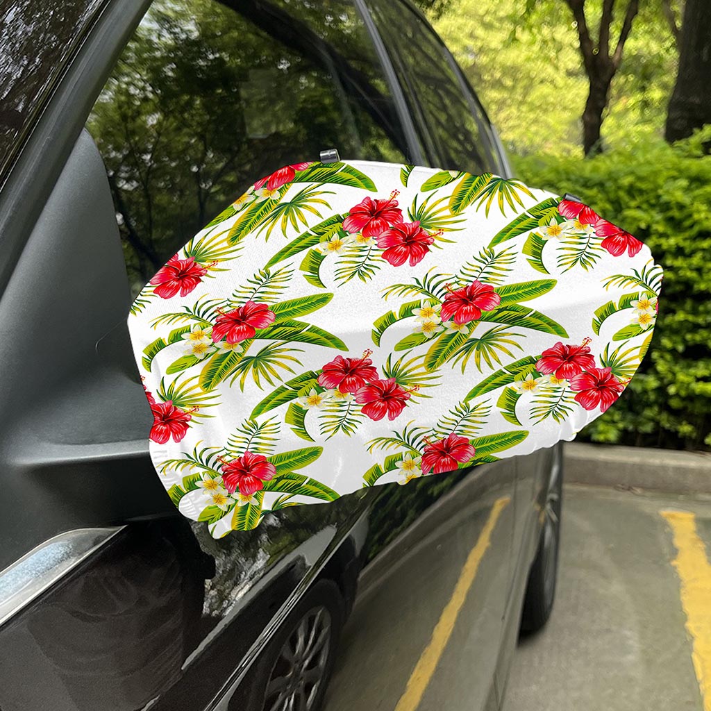 Aloha Hibiscus Tropical Pattern Print Car Side Mirror Covers