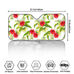 Aloha Hibiscus Tropical Pattern Print Car Windshield Sun Shade