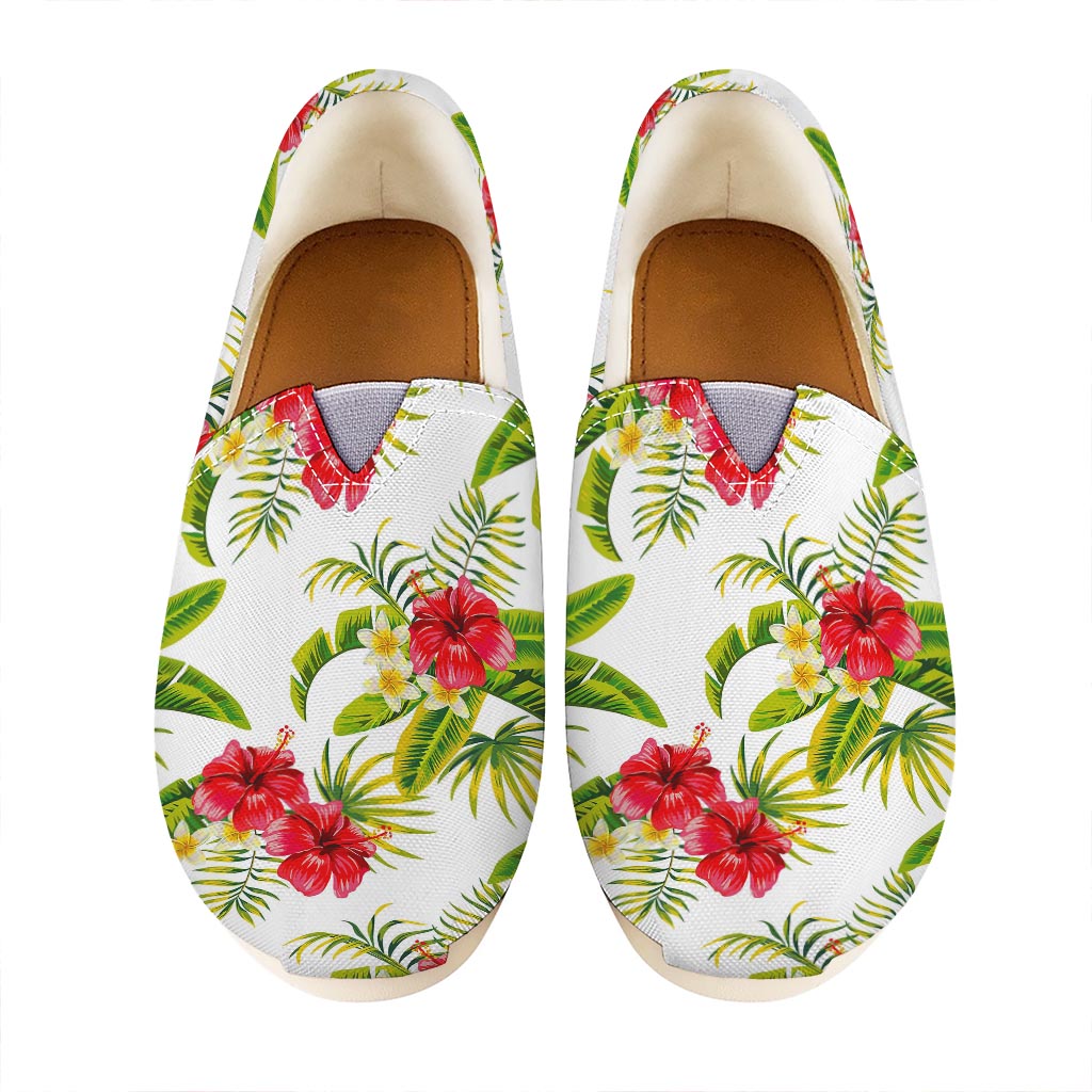Aloha Hibiscus Tropical Pattern Print Casual Shoes