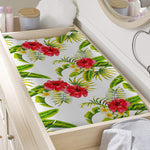 Aloha Hibiscus Tropical Pattern Print Changing Pad Cover