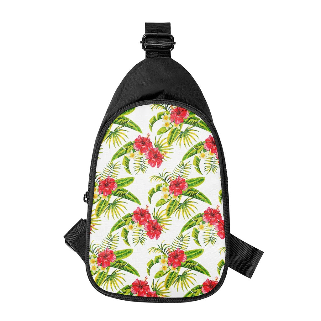 Aloha Hibiscus Tropical Pattern Print Chest Bag