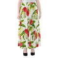 Aloha Hibiscus Tropical Pattern Print Chiffon Maxi Skirt