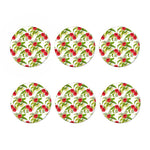 Aloha Hibiscus Tropical Pattern Print Coaster Set