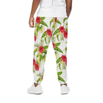 Aloha Hibiscus Tropical Pattern Print Cotton Pants