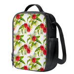 Aloha Hibiscus Tropical Pattern Print Crossbody Lunch Bag