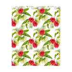 Aloha Hibiscus Tropical Pattern Print Curtain