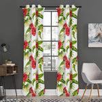 Aloha Hibiscus Tropical Pattern Print Curtain
