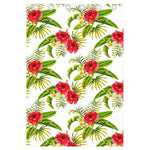 Aloha Hibiscus Tropical Pattern Print Curtain