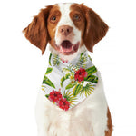 Aloha Hibiscus Tropical Pattern Print Dog Bandana